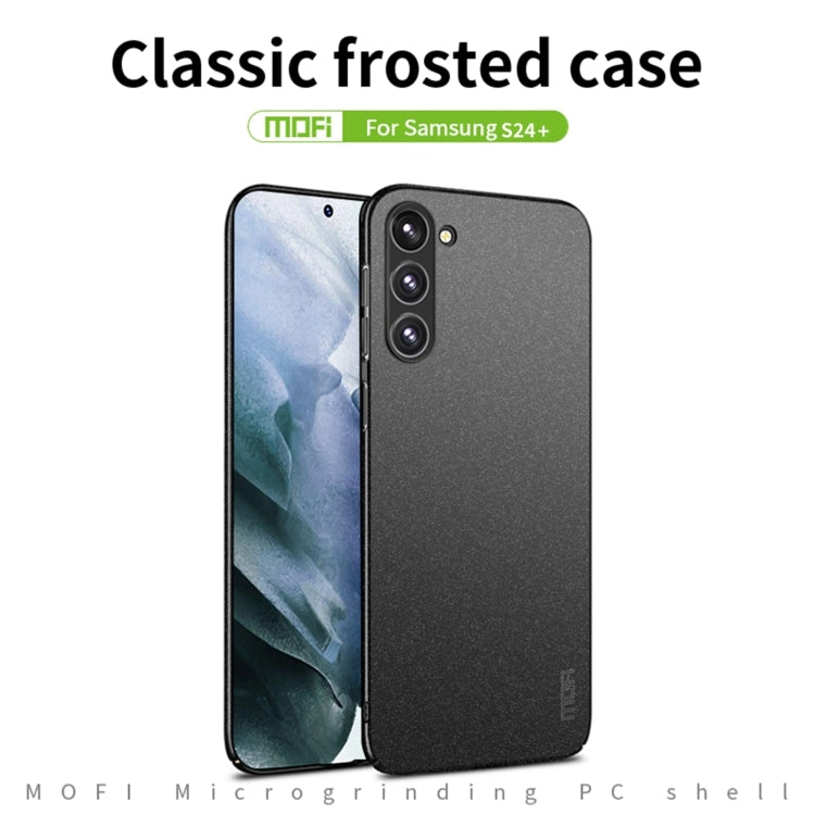 MOFI Fandun Series Frosted PC Ultra-thin case for Samsung Galaxy S24+ 5G, showcasing its sleek design and lightweight profile.